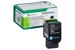 Lexmark C232HC0 cián (cyan) eredeti toner