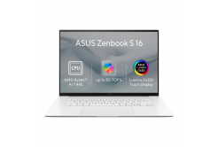 ASUS Zenbook S16 OLED/UM5606GA-OLED532W/AI7-445/16"/2880x1800/T/16GB/1TB/AMD int/W11H/Fehér/2R