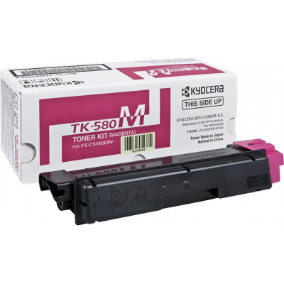 Kyocera Mita TK-580M bíborvörös (magenta) eredeti toner