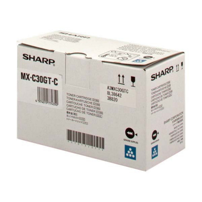 Sharp MX-C30GTC cián (cyan) eredeti toner