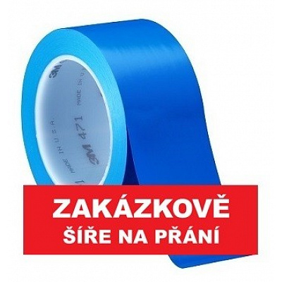 3M 471 Jelölő PVC ragasztószalag, kopásálló, kék 12 mm x 33 m