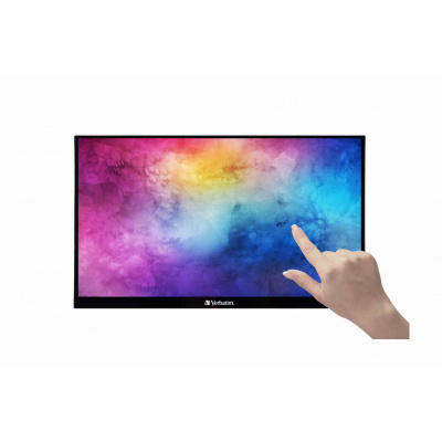 Verbatim PMT-14 Portable Touchscreen Monitor 14" Full HD 1080p Metal Housing Hordozható érintőképernyős monitor