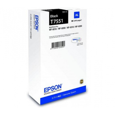 Epson T7551 XL C13T75514N fekete (black) eredeti tintapatron