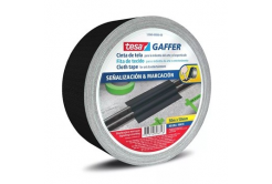 Tesa 53949 Matt Gaffer Tape, fekete matt textil szalag, 50 mm x 50m