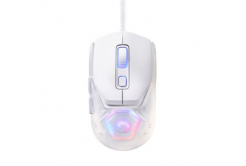 Marvo Egér FIT LITE G1 FIT LITE G1 WH, 12000DPI, optikák, 7 gomb, vezetékes USB, fehér, játék, RGB háttérvilágítás