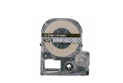 Epson LC-ST18SW, 18mm x 8m, fehér nyomtatás / átlátszó alapon, utángyártott szalag