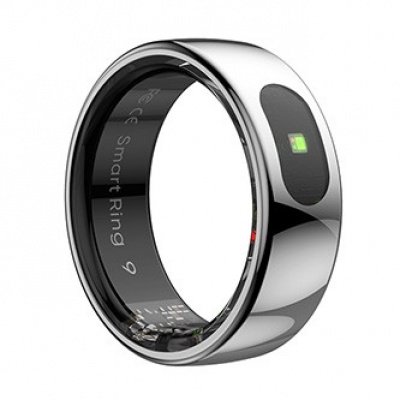 Smart RING PRO ezüst, stresszmérés, pulzusmérés, alvásmonitorozás, 11, Powerton