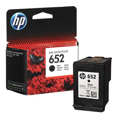 HP 652 F6V25AE fekete (black) eredeti tintapatron