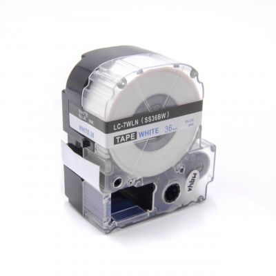 Epson LC-SS36BW, 36mm x 8m, kék nyomtatás / fehér alapon, utángyártott szalag