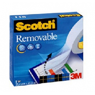 3M 811 Scotch eltávolítható ragasztószalag, 19 mm x 33 m