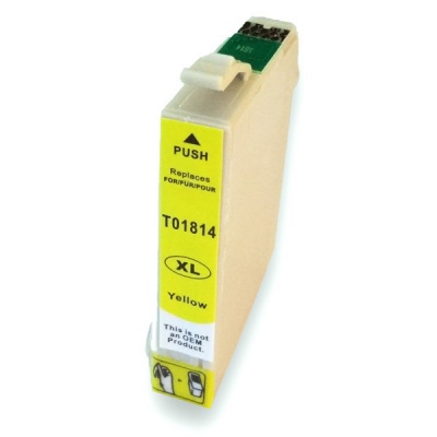 Epson T1814 XL sárga (yellow) kompatibilis tintapatron