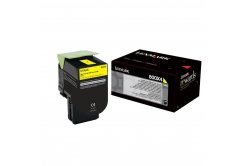 Lexmark 80C0X40 sárga (yellow) eredeti toner