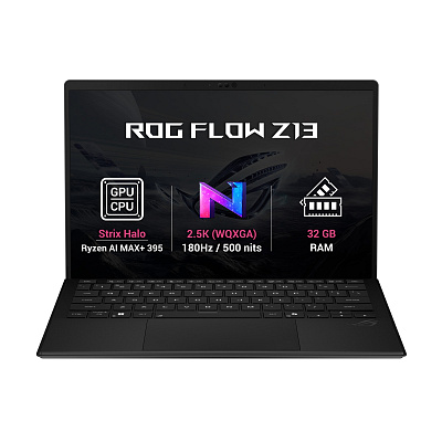 ASUS ROG Flow Z13/GZ302EA-RU225WZ/AIMAXPLUS-395/13,4"/2560x1600/T/32GB/1TB/AMD int/W11H/Fekete/2R