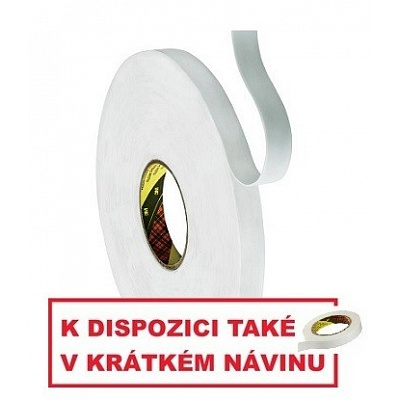 3M 9508W Montážní pěnová oboustranná páska, bílá Arch A4