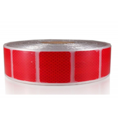 3M 997-72S Diamond Grade Fényvisszaverő rugalmas négyzetek 50 x 50 mm, piros