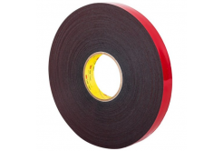 3M VHB 5962-F, 12 mm x 3 m, szürke-fekete kétoldalas akril ragasztószalag, 1,5 mm