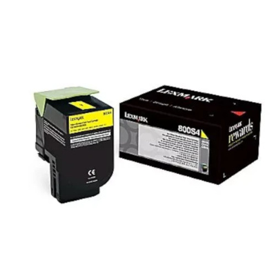 Lexmark 80C0S40 sárga (yellow) eredeti toner
