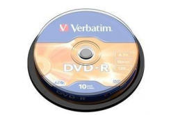 VERBATIM DVD-R(10-Pack)Spindle/General Retail/16x/4.7GB