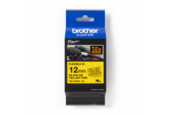 Brother TZ-FX631 / TZe-FX631, 12mm x 8m, fekete nyomtatás / sárga alapon, eredeti szalag