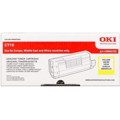 OKI 44318605 sárga (yellow) eredeti toner