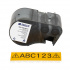 Brady M5C-1000-584-YL / 170936, 25.40 mm x 6.10 m, műanyag, fekete nyomtatás / sárga alapon