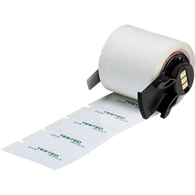 Brady M6-30-423-TEST / 173806, 19.05 mm, Polyester, zöld nyomtatás / fehér alapon
