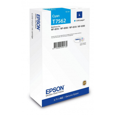 Epson T7562 L C13T75624N azurová (cyan) originální cartridge