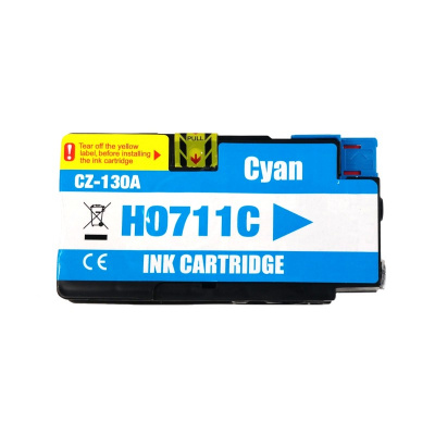 Utángyártott tintapatron a HP 711 CZ130A cián (cyan)