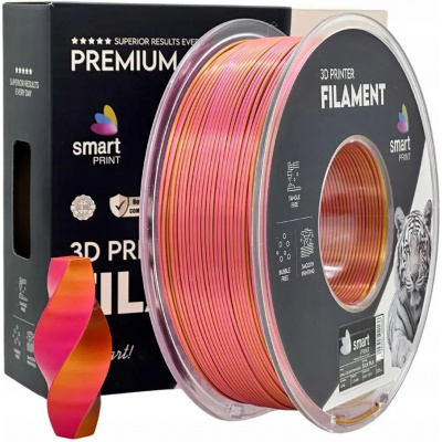 Smart Print FG-S99-E1, 3D filament, PLA Silk, 1,75mm, 1000g, Dual Color, Többszínű (Pink, Gold)