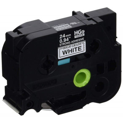 Brother HGe-151, 24mm x 8m, 5db, fekete nyomtatás / átlátszó alapon, eredeti szalag