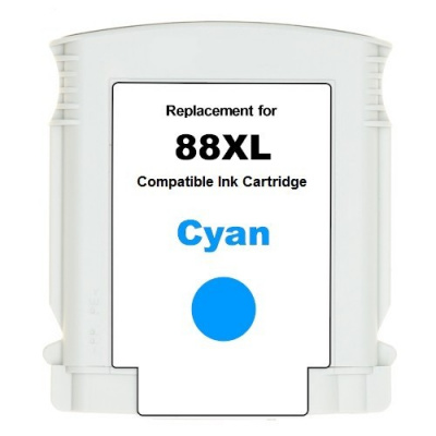 Utángyártott tintapatron a HP 88XL C9391A cián (cyan) 