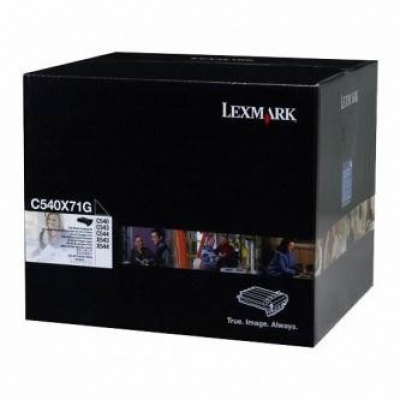 Lexmark eredeti fotohenger C540X71G, black, unit + fekete developer, 30000 oldal, Lexmark C543, C54