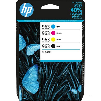 HP 963 6ZC70AE barevná (CMYK) originální cartridge, poškozený obal