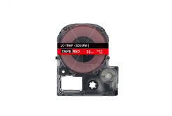 Epson LC-SD36RW, 36mm x 8m, fehér nyomtatás / piros alapon, utángyártott szalag