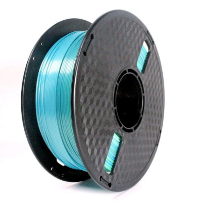 Gembird 3DP-PLA-SK-01-BG, 3D filament, PLA Silk, 1,75mm, 1000g, Kék/Zöld (Blue/Green)