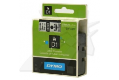 Dymo D1 45800, S0720820, 19mm x 7m, fekete nyomtatás / átlátszó alapon, eredeti szalag
