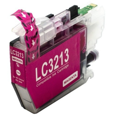 Brother LC-3213 bíborvörös (magenta) utángyártott tintapatron