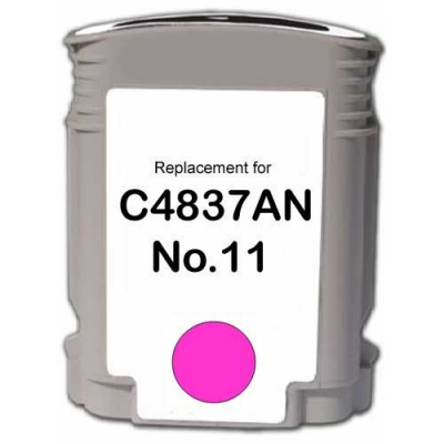 Utángyártott tintapatron a HP 11 C4837A bíborvörös (magenta) 