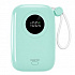 Powerton ENERGY PASTEL EDITION Powerbank 10000mAh, 2x USB-C, 22.5W, beépített kábelek, mentazöld