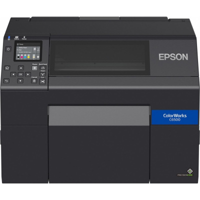 Epson ColorWorks C6500Ae (mk) C31CH77102MK, színes címkenyomtató, cutter, disp., USB, Ethernet, black