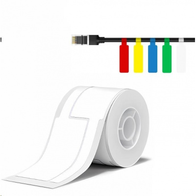 Niimbot 1EA01174501, 25x76mm, 200db, fehér önragasztó címkék kábelekhez