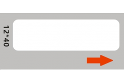 Niimbot A2A68601601, 12x40mm, 155 db, fehér öntapadó címkék