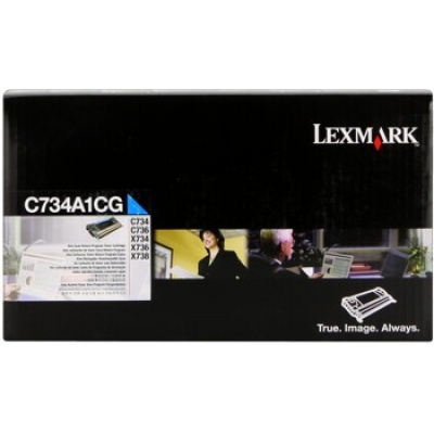 Lexmark C734A1CG cián (cyan) eredeti toner