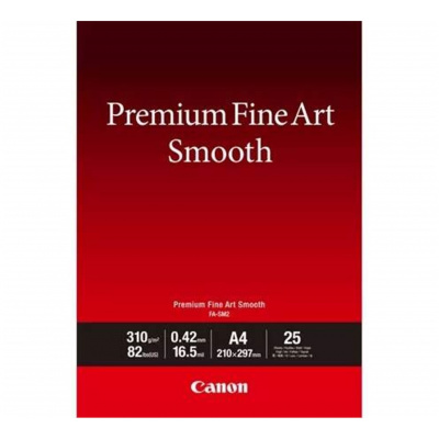 Canon Premium Fine Art Smooth 1711C011, 310 g/m2, A4, 25db, matt, tintasugaras, fehér, fotópapír