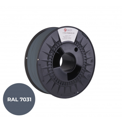 C-Tech 3DF-P-PETG1.75-7031 3D filament, PREMIUM LINE, PETG, szürkéskék, RAL7031, 1,75mm, 1kg