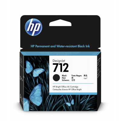 HP 712 3ED71A fekete (black) eredeti tintapatron