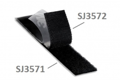 3M Hook & Loop SJ3571, fekete, hurkok, 25 mm x 45,7 m