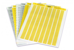Partex PLL015006D4SM polyesterové címkék 15x6 mm, sárga A4, 10x484ks