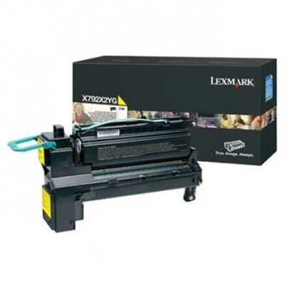 Lexmark X792X2YG sárga (yellow) eredeti toner