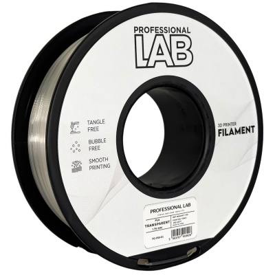 Professional Lab FG-P68-E1, 3D filament, PLA, 1,75mm, 1000g, Átlátszó (Transparent)